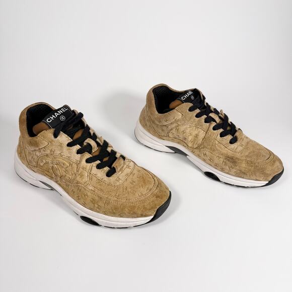 Chanel 22A Suede CC Print Sneaker - Women’s 9 - Picture 5 of 10